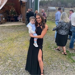 Black bridesmaids dress